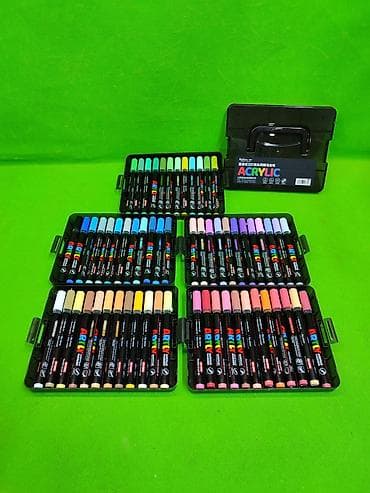 red centr: Маркеры акриловые 60 штук для детского рисования и творчества🖍️ — 2