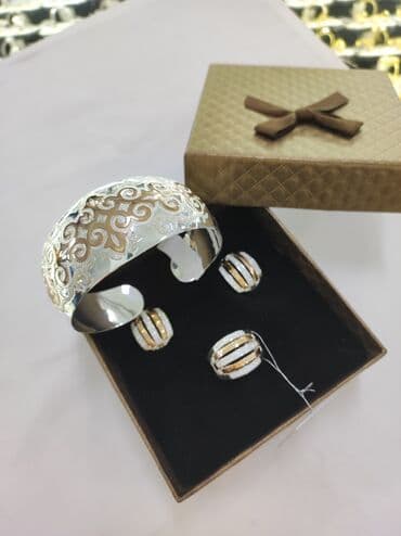 свадебные наборы ручной: Набор украшений, Проба 925, Женские, Новый — 1