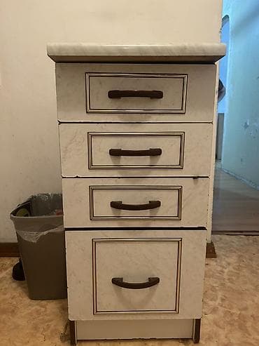 стенный: Кухонный гарнитур, цвет - Белый, МДФ — 3