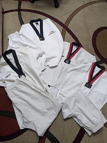 Продаю форму для тхэквондо (добок) б/у. на рост 120 см, 160 см, 180