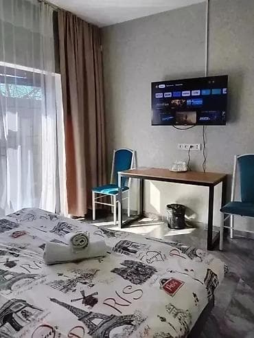 rent flat: 1 комната, Душевая кабина, Постельное белье, Кондиционер — 6