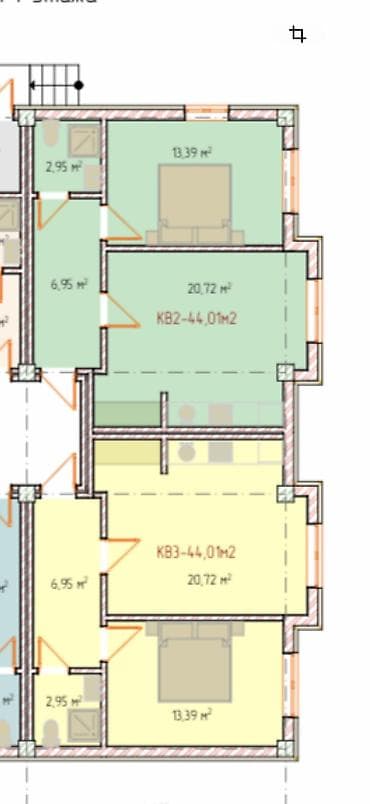 малосемейка квартиры: 1‑комнатная квартира, ПСО. Цена: 950$ за кв.м 32300 $$$ Готовый ДОМ 💯 — 5