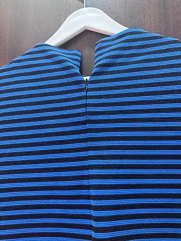 мода: Повседневное платье, Короткая модель, Полиэстер, Прямое — 3