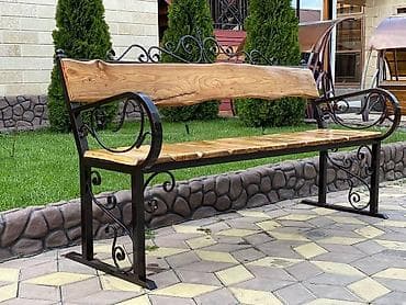 Тумбалар: Продаю скамейки! Высота ножки 45см, длина 2 метра, Дерево: ясень — 8