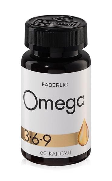 Омега-3, Faberlic/Фаберлик, Для взрослых, Капсулы, Новый