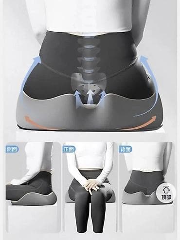 стульчики: Ортопедическая подушка для сидения NIRA - Эргономичная форма «седло» — 3