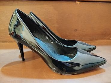 Классические женские лодочки - Цвет: черный, лаковая фактура (глянец) — 1