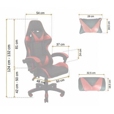 кресла самурай: Игровое кресло, Новый, С колесиками, цвет - Черный, Экокожа — 7