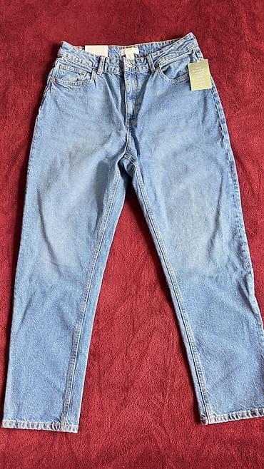 Джинсы: Джинсы, Мом, H&M, Высокая талия, L — 5