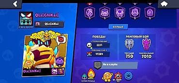Игровой аккаунт Brawl Stars - Путь к славе: 70 101 трофей - Профиль — 2