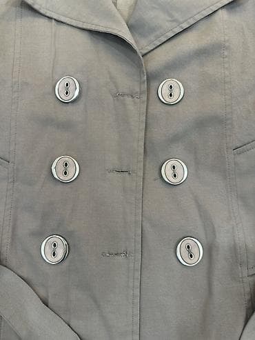 Пальто: Плащ, Классическая модель, Двубортная модель, S, M — 3