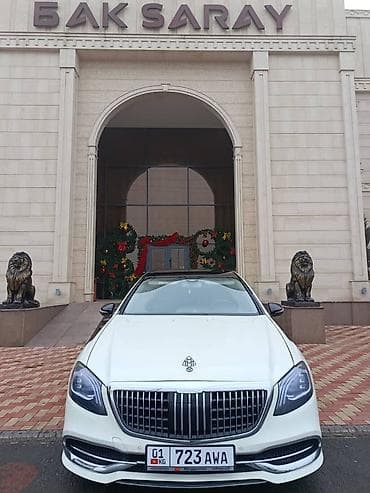 выхлопа: Maybach белого цвета переделка С 221 кузова — 4