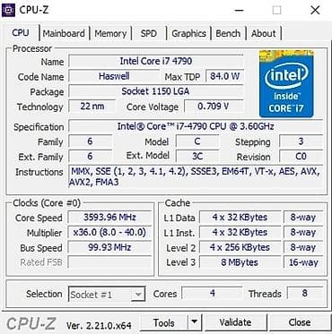 i9 9900: Процессор для ПК, Б/у, Intel Core i7, 4 ядер — 2