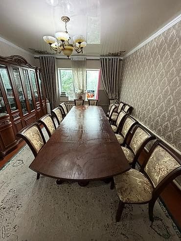 Эмерек: Конок бөлмөсү үчүн үстөл жана отургуч, Жаңы, Өзү алып кетүү, Акылуу жеткирүү, түсү - Күрөң — 2