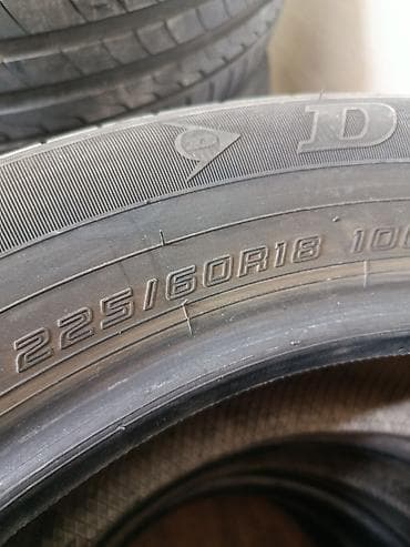225 60 18 колёса: Шины 225 / 60 / R 18, Лето, Б/у, Комплект, Легковые, Япония, Dunlop — 2
