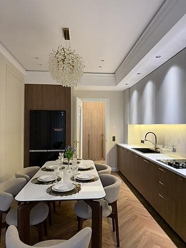 4 комнаты, 136 м², Асанбай мкр Элитка, 6 этаж, Дизайнерский ремонт