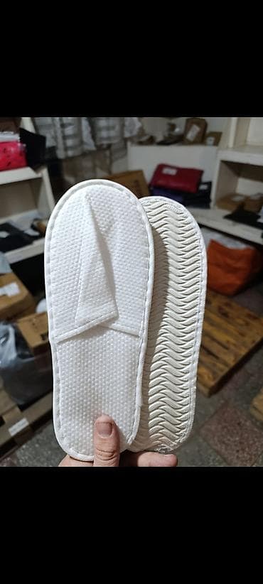 обувь 43 размер: Домашние тапочки, 43, Новый, цвет - Белый, Самовывоз — 3