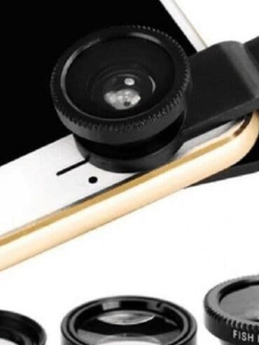 Набор объективов для телефона, на прищепке at lalafo.kg Набор объективов для телефона, на прищепке