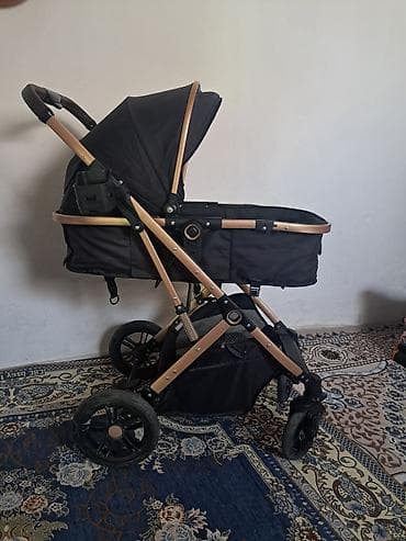 каляски для двойни: Коляска, Другой бренд, цвет - Черный, Б/у, Самовывоз — 1