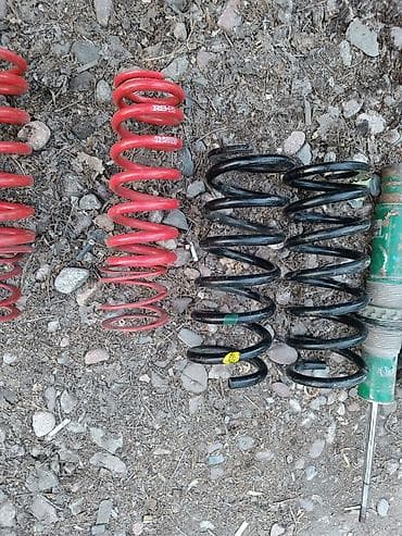 пружины для авто: Передний амортизатор, Передняя пружина амортизатора, Комплект пружин амортизатора Б/у, Оригинал, Япония — 5