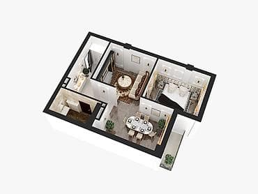 1 комната, 43 м², Элитка, Готовая ПСО (под самоотделку)