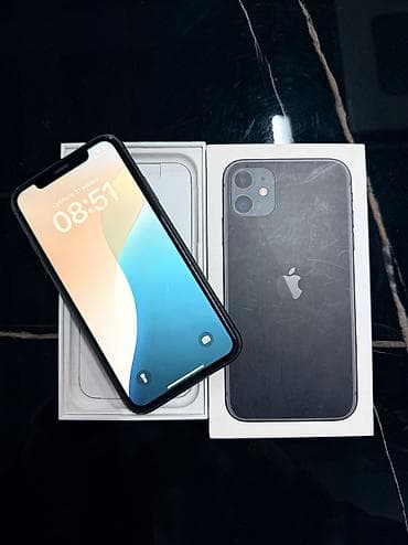 IPhone 11, Б/у, 128 ГБ, Черный, Коробка, 71 % at lalafo.kg IPhone 11, Б/у, 128 ГБ, Черный, Коробка, 71 %