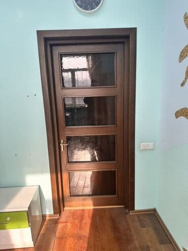 двери в комнату: Двери для домов и квартир, Деревянная, Одностворчатая, Со стеклом, цвет - Коричневый — 8