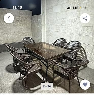 шкаф шифанер бу: Кухонный стол, Б/у, Прямоугольный, Нераскладной — 2