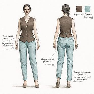 голубая рубашка: Лекало🙂 Профессиональные лекала Идеальная — 4