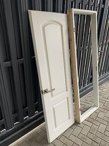 Металлические сейфовые двери: Межкомнатная дверь, Новый, Глухие, Одностворчатая, Деревянная, Распашная, Витражная, цвет - Белый — 4