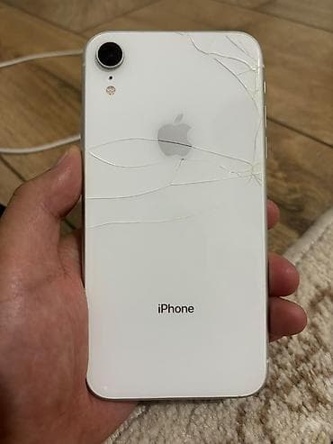IPhone Xr, Б/у, 64 ГБ, Белый, Кабель