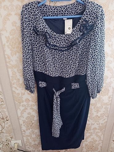 Айымдардын кийими: Күнүмдүк көйнөк, Күз-жаз, Шифон, Бардык өлчөмдөр — 4