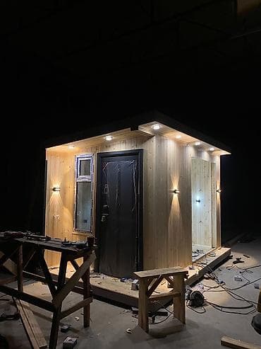 Модульный домик/киоск из дерева (готовый блок) - Каркасный блок на