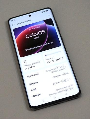 реалми x2 pro: OnePlus Ace 2 Pro, Б/у, 1 ТБ, цвет - Серый, 2 SIM — 1