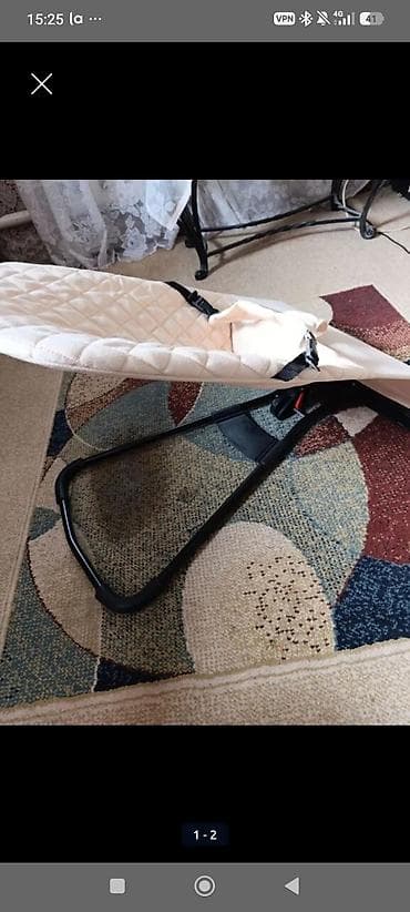 вибро люлька: Люлька, Новый, Качалка, Дерево, цвет - Бежевый, Самовывоз — 7