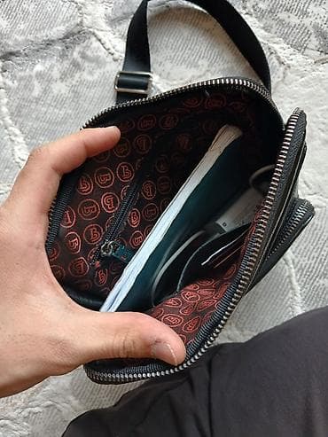 Спецодежда: Классическая сумка, Butun, Материал: Лаковая кожа, Регулируемый ремень, Мужские — 2