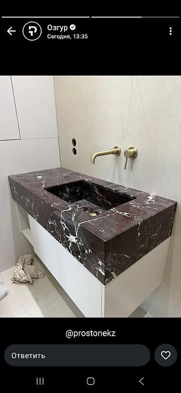 кухонные столешницы: Изготовление и монтаж кухонь и столешниц из кварцевого — 9