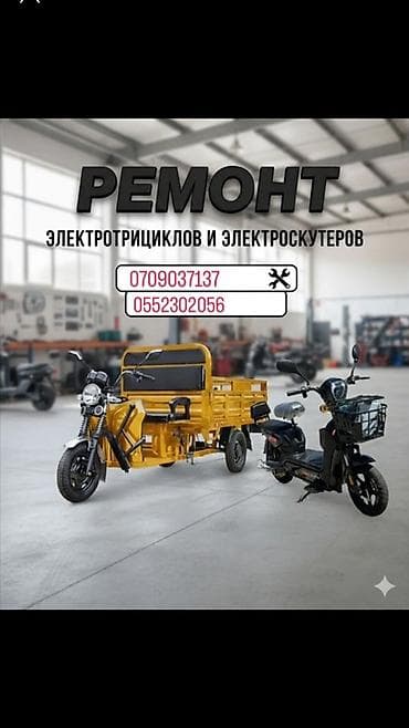 Велосипеды: Ремонт электромуравьёв, электритрициклов и электроскутеров. Услуги: - — 2