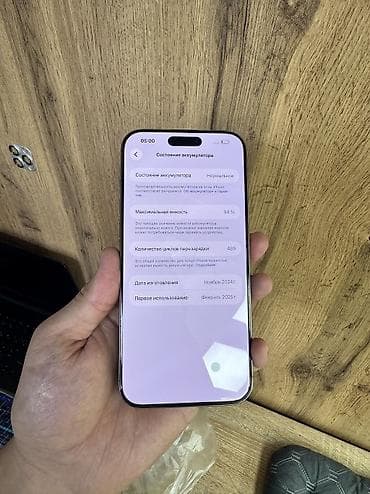 iphone 13 pro max osh: IPhone 16 Pro Max, Б/у, 256 ГБ, Desert Titanium, Защитное стекло, Чехол, В рассрочку, 94 % — 5