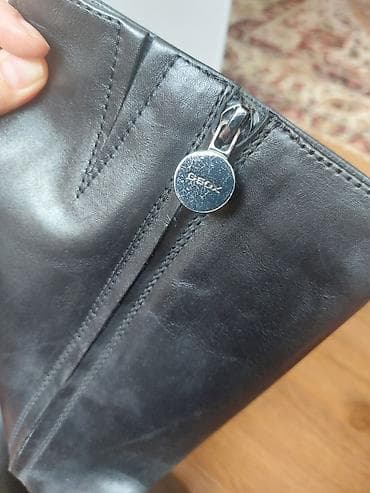 Сапоги: Сапоги, 36, 36.5, Geox, Б/у, цвет - Черный, Самовывоз — 4