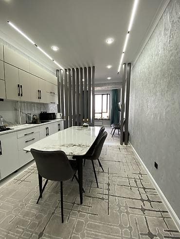 100000: 2 комнаты, 54 м², Кок-Жар мкр Индивидуалка, 12 этаж, Дизайнерский ремонт — 4