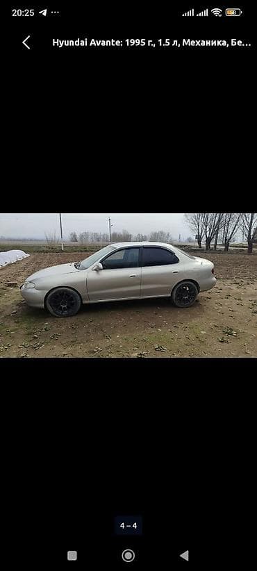 Hyundai Avante: 1995 г., 1.5 л, Кол менен иштөөчү, Бензин, Седан — 2