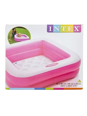 Детский надувной бассейн Intex, квадратный. 📦 Артикул: 57100 - Размер — 5