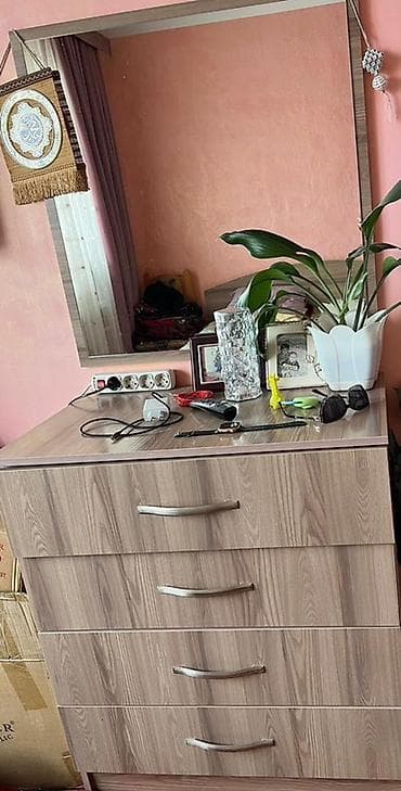 Мебельные гарнитуры: Спальный гарнитур в современном стиле, цвет — светлый дуб/ясень — 3