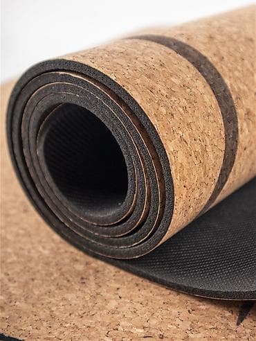 кирпич для йоги: Коврик для йоги, изготовлен из натуральной пробки и натурального — 4