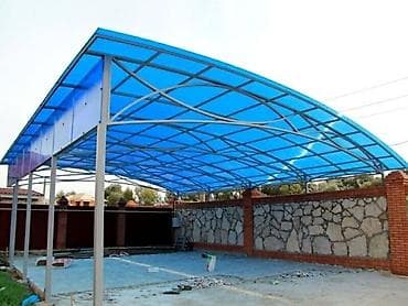 Навесы из поликарбоната и металла под ключ - Изготовление и монтаж