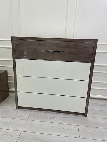 комплект мебели: Туалетный столик, С зеркалом, цвет - Серый, Другой материал — 4