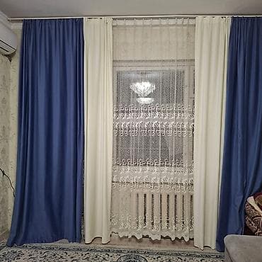 Текстиль: Комплект штор для гостиной/спальни: - Два плотных портьерных полотна — 3
