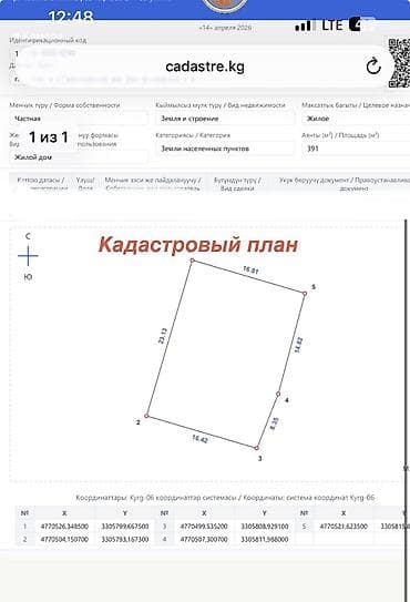 Дома: 🏡 Продается дом с магазином под снос! 📍 Район Кирпичный Завод, Бишкек — 1