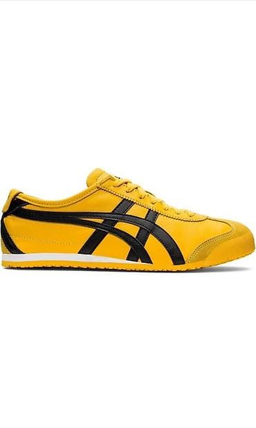 Кроссовки Onitsuka Tiger Mexico 66 в ярком желтом цвете с контрастными